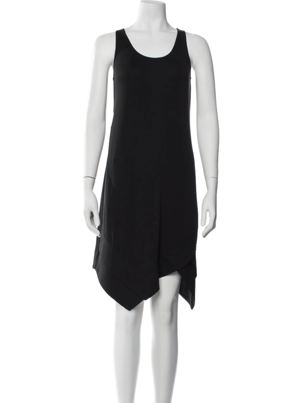Derek Lam Black Sleeveless Midi Swing Dress Size S